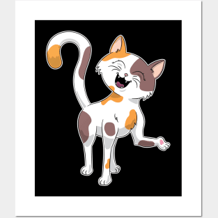 Cute Calico Cat Posters and Art